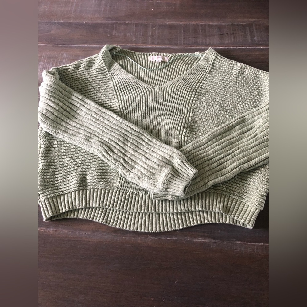 L.A Hearts, women’s xs green cropped sweater
